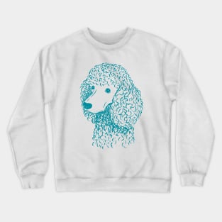 Poodle (Yellow and Teal) Crewneck Sweatshirt